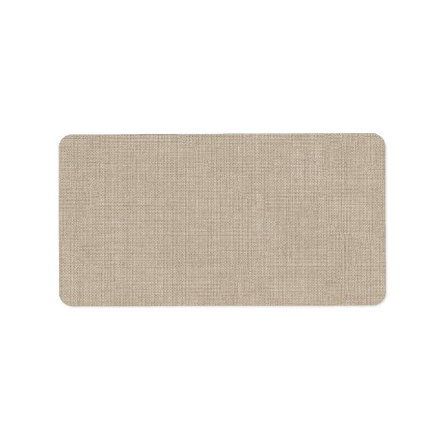 Burlap Address Label (Front)