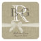 Burlap and Bow Monogram