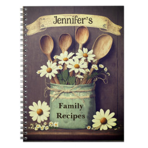 Burlap and Daisies Notebook