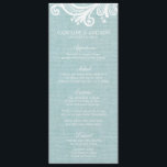 Burlap and Lace Wedding Menu Cards<br><div class="desc">Romantic and chic design menu cards.</div>