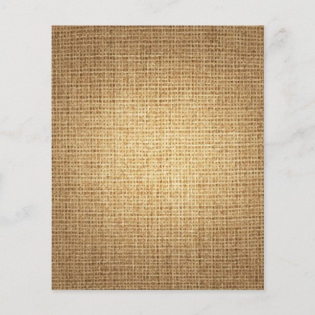 Burlap Background Template Flyer (Front)