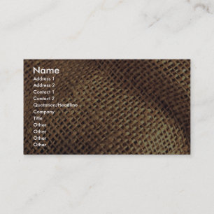 Burlap Business Card