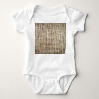 Burlap Hessian Background Texture Baby Bodysuit