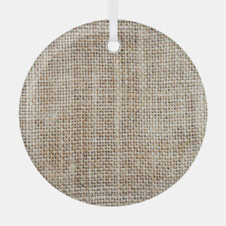 Burlap Hessian Background Texture Glass Tree Decoration
