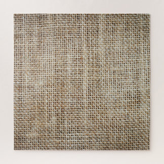 Burlap Hessian Background Texture Jigsaw Puzzle