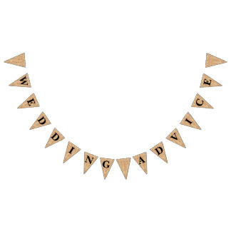 Burlap Jute Bunting "Wedding Advice"