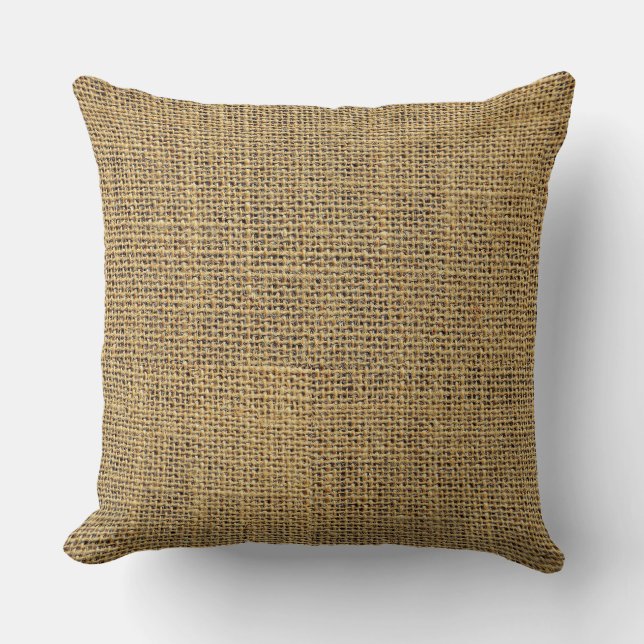 Burlap Jute Cushion (Front)