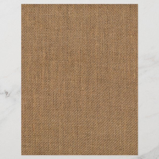 Burlap jute sack texture scrapbook paper (Front)