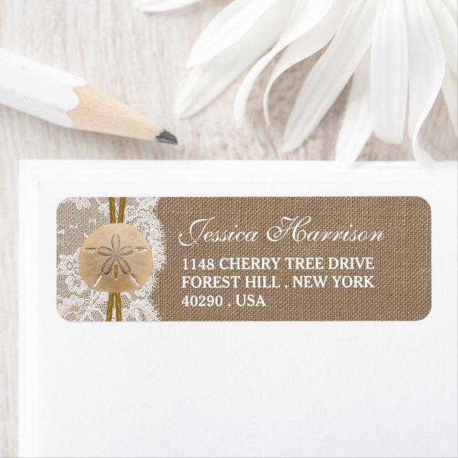 Burlap, Lace & Sand Dollar Beach Bridal Shower (Insitu)