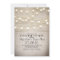 burlap lace string lights rustic engagement party