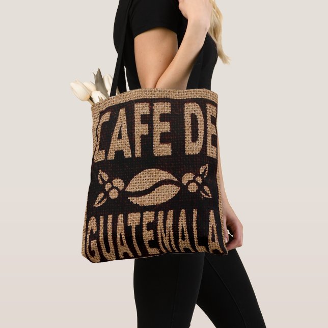  BURLAP look COFFEE BAG PURSE TOTE (Close Up)