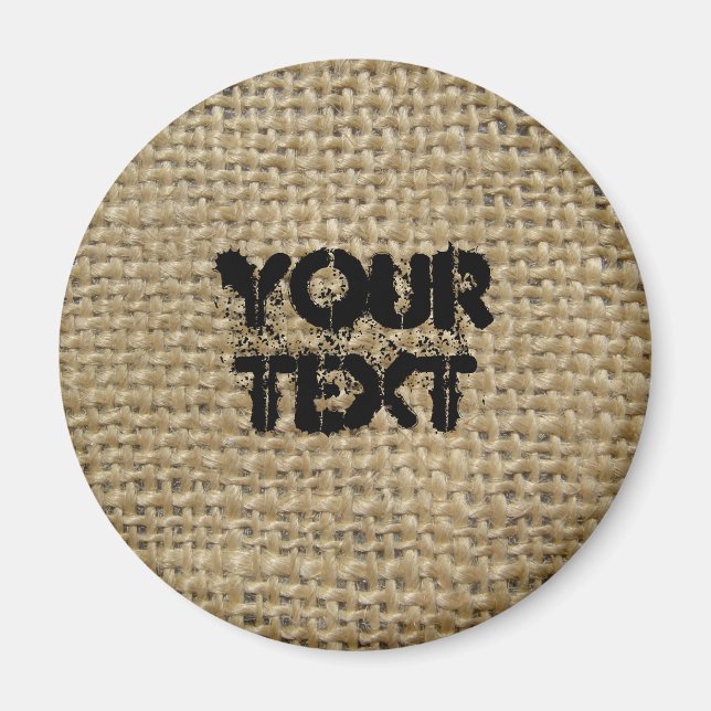 Burlap Magnet (Front)