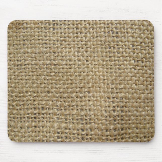 Burlap Mouse Pad (Front)