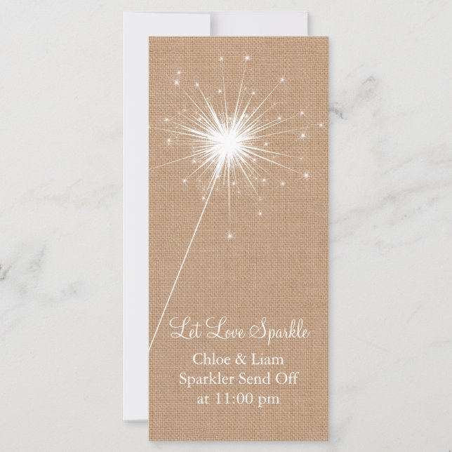 Burlap Sparkler Holder (Front)