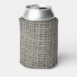 Burlap Weave Can Cooler