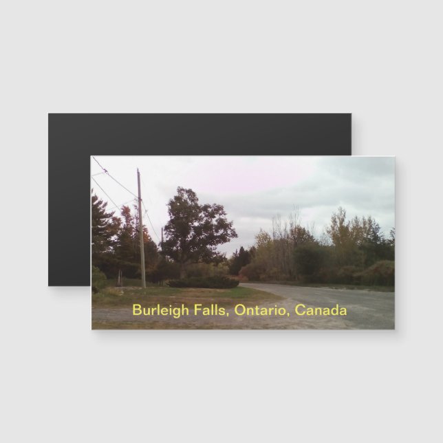 Burleigh Falls Trees 8cm x 5cm Magnetic Card (Front/Back)