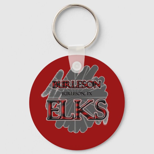 Burleson High School ELKS - Burleson, TX Key Ring (Front)