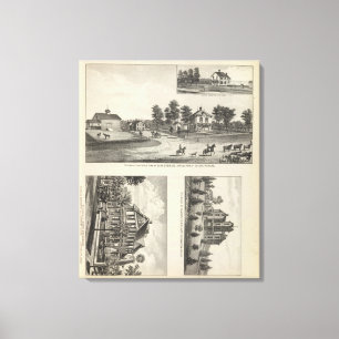 Burlington and Junction City, Kansas Canvas Print