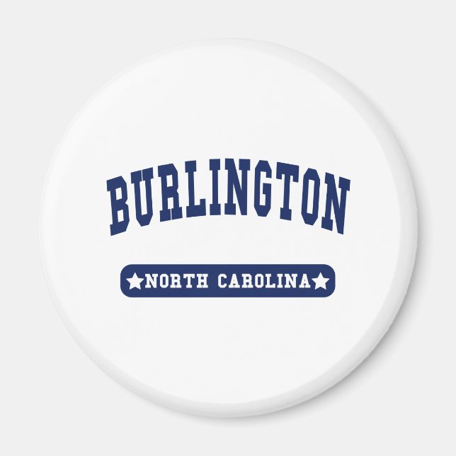 Burlington North Carolina College Style t shirts Magnet (Front)
