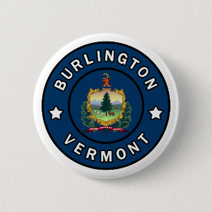Burlington Vermont 6 Cm Round Badge