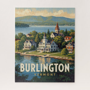 Burlington Vermont Adirondack Mountain Jigsaw Puzzle