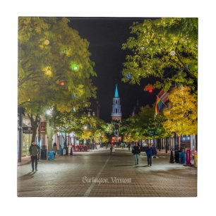 Burlington, Vermont cityscape, Tile