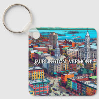 Burlington, Vermont Comic Book Style Art