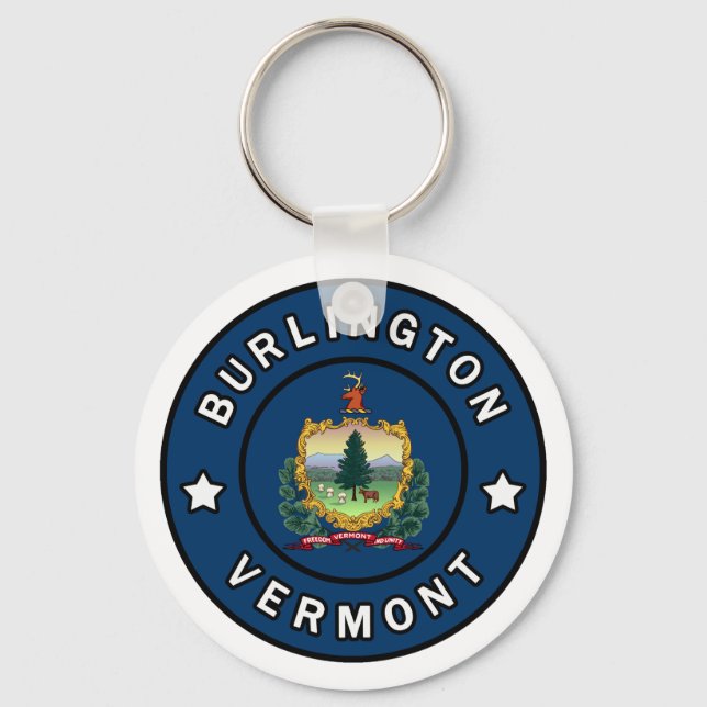 Burlington Vermont Key Ring (Front)