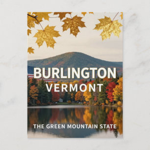Burlington Vermont Lake Champlain Heritage Postcard
