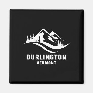 Burlington vermont mountains souvenir memorabilia magnet