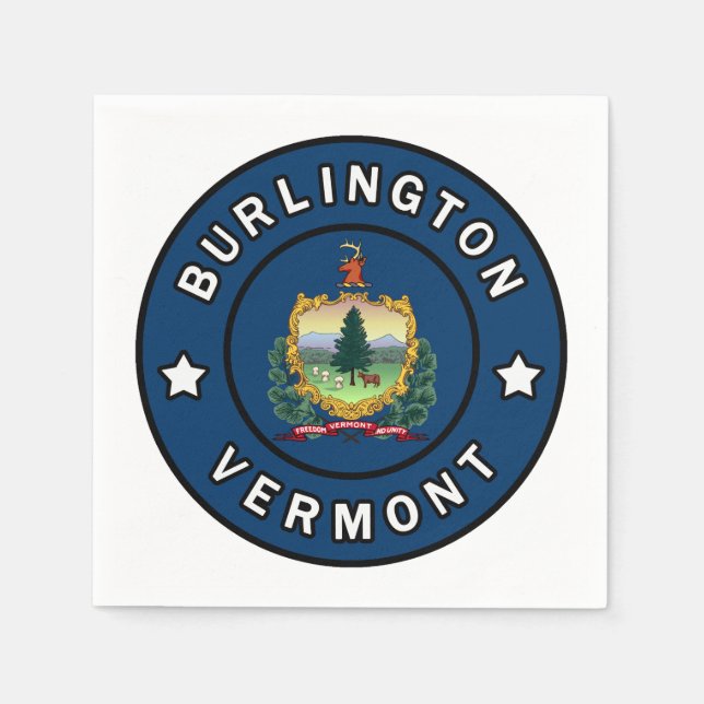 Burlington Vermont Napkin (Front)