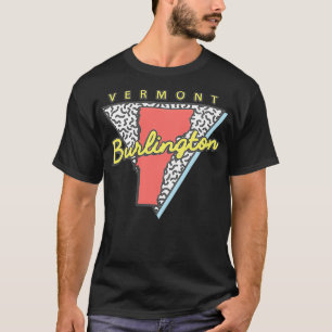 Burlington Vermont Retro Triangle VT City  T-Shirt