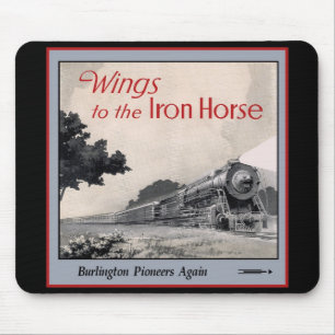 Burlington Zephyr Train Mouse Pad