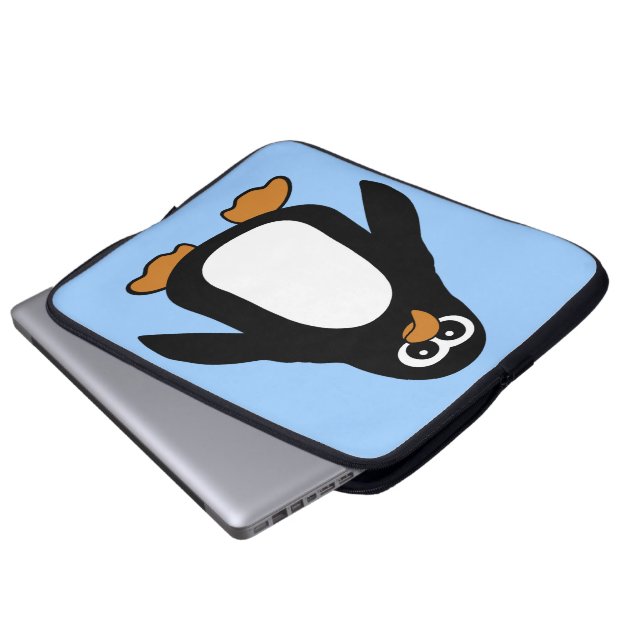 Burly Penguin Laptop Sleeve (Front Bottom)