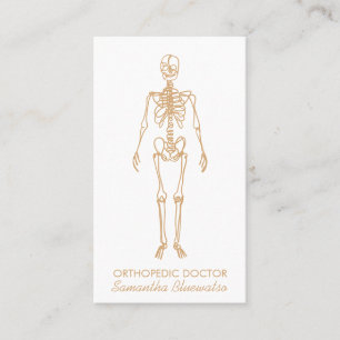 Burly Wood Sand Skeleton orthopaedic doctor sculpt Business Card