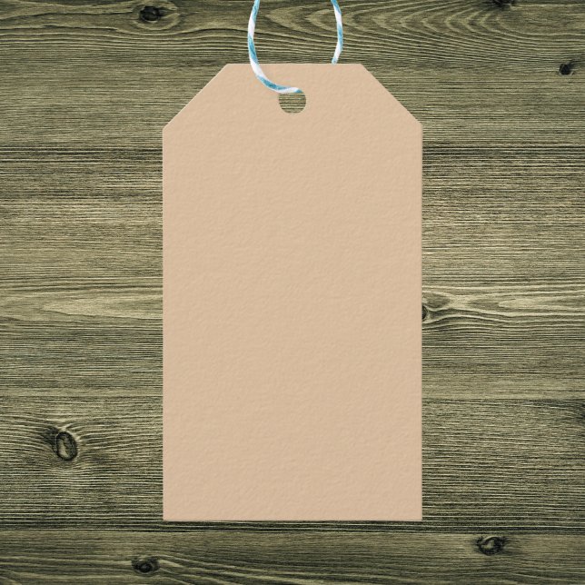 Burly Wood Solid Colour Gift Tags (Creator Uploaded)