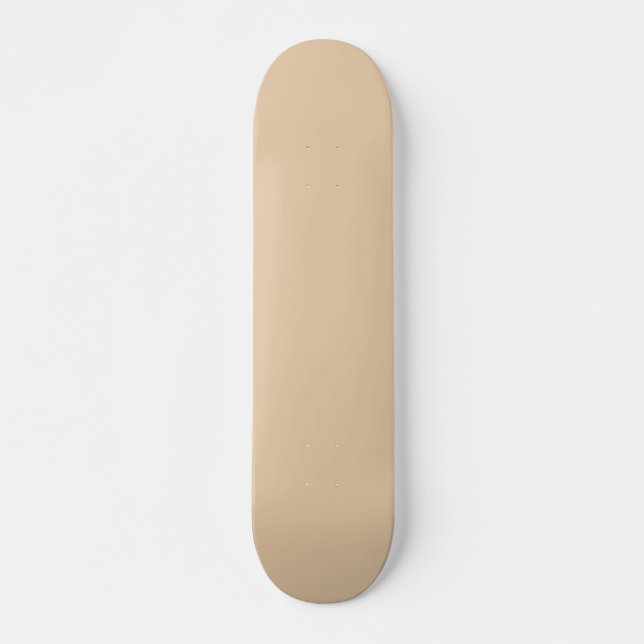 Burly Wood Solid Colour Skateboard (Front)