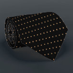 Burlywood Black Polka Dots Pattern Neck Ties<br><div class="desc">Navy and Coral Polka Dots Pattern Tie,  Ties</div>