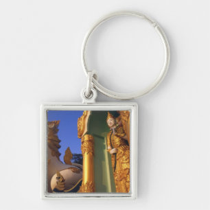 Burma (Myanmar), Rangoon (Yangon) Temple Key Ring