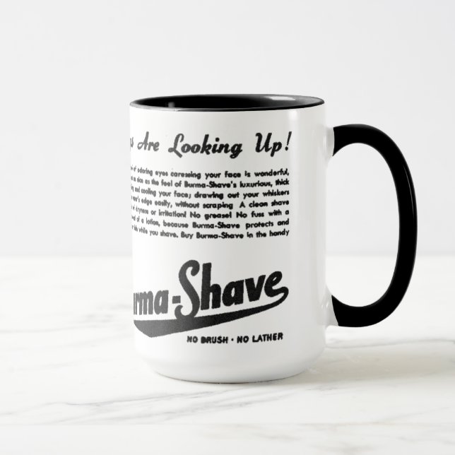 Burma Shave Adoring Eyes Mug (Right)