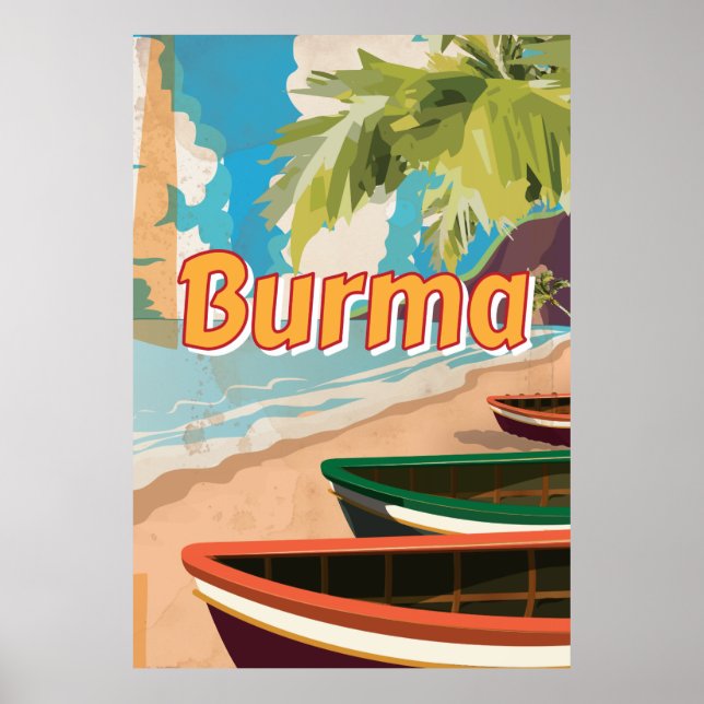 Burma Vintage vacation Poster (Front)
