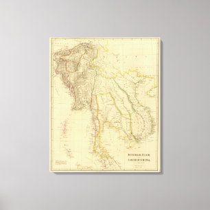Burmah, Siam, Cochin China Canvas Print