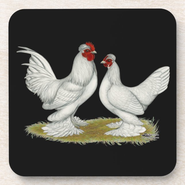 Burmese Bantams Coaster (Front)