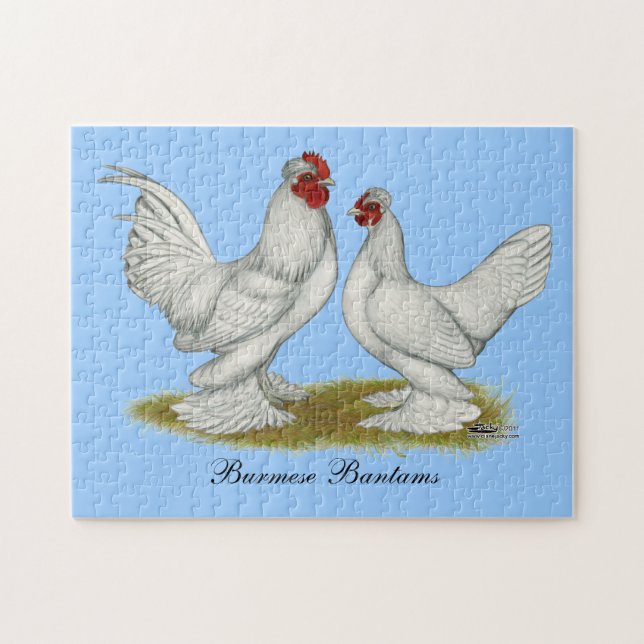 Burmese Bantams Jigsaw Puzzle (Horizontal)