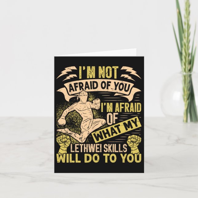 Burmese Boxer Lethwei Instructor Training Myanmar  Card (Front)