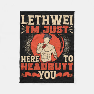Burmese Boxing Headbutt Lethwei Training Art Of 9  Fleece Blanket