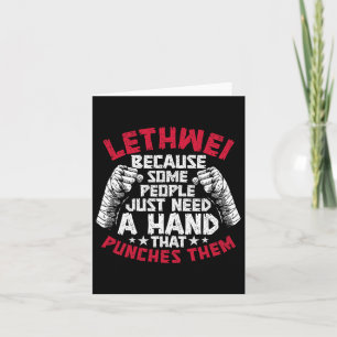 Burmese Boxing Training Art Of 9 Limbs Myanmar Let Card