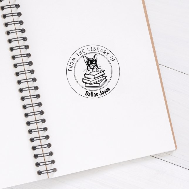 Burmese Cat, Book From the Library Of   Rubber Stamp (Creator Uploaded)