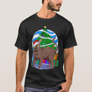 Burmese Cat Cute Santa Christmas Tree Decor T-Shirt