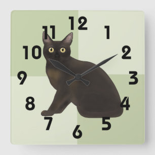 Burmese Cat Wall Clock